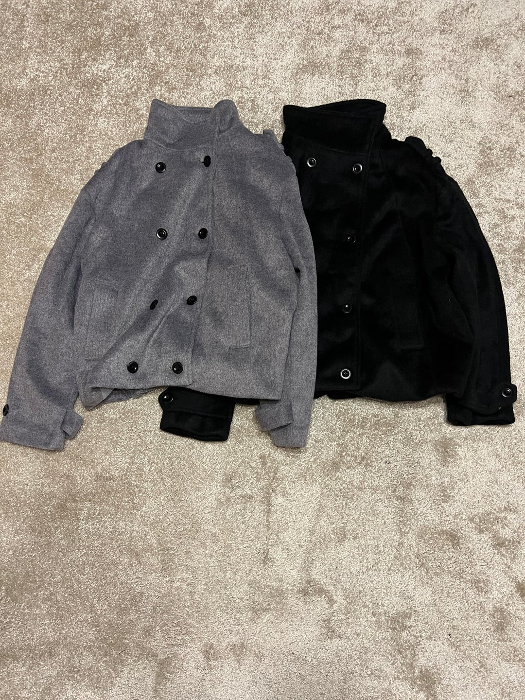 Grey and black No Faith Studios jackets