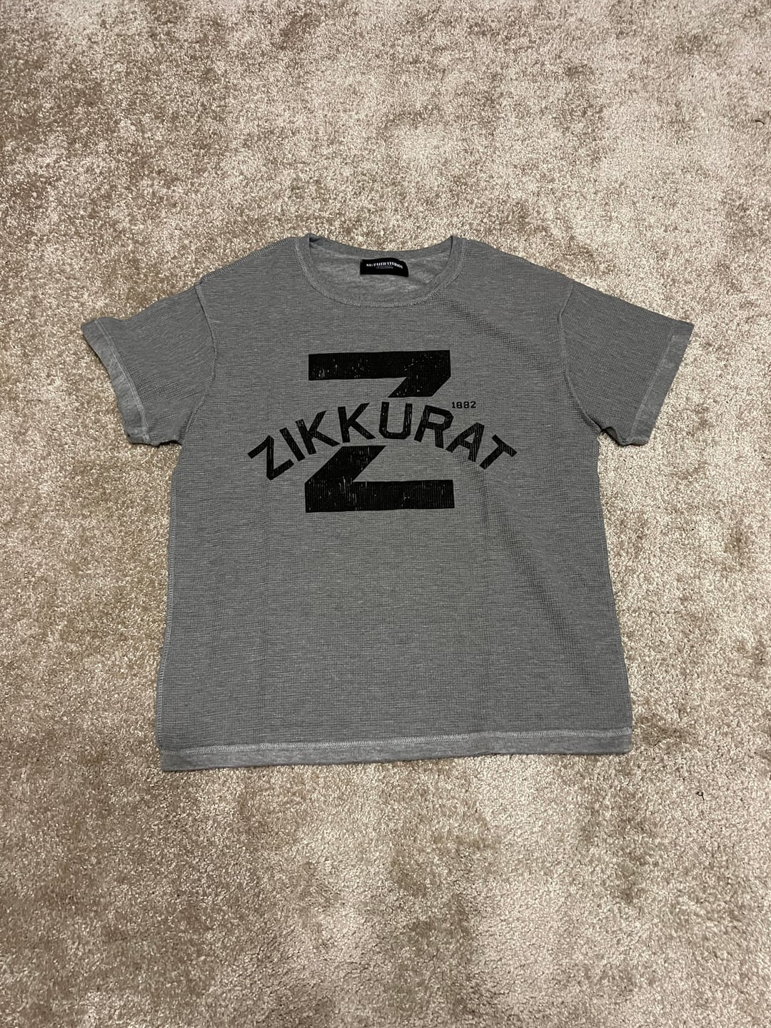Grey printed No Faith Studios T-shirt