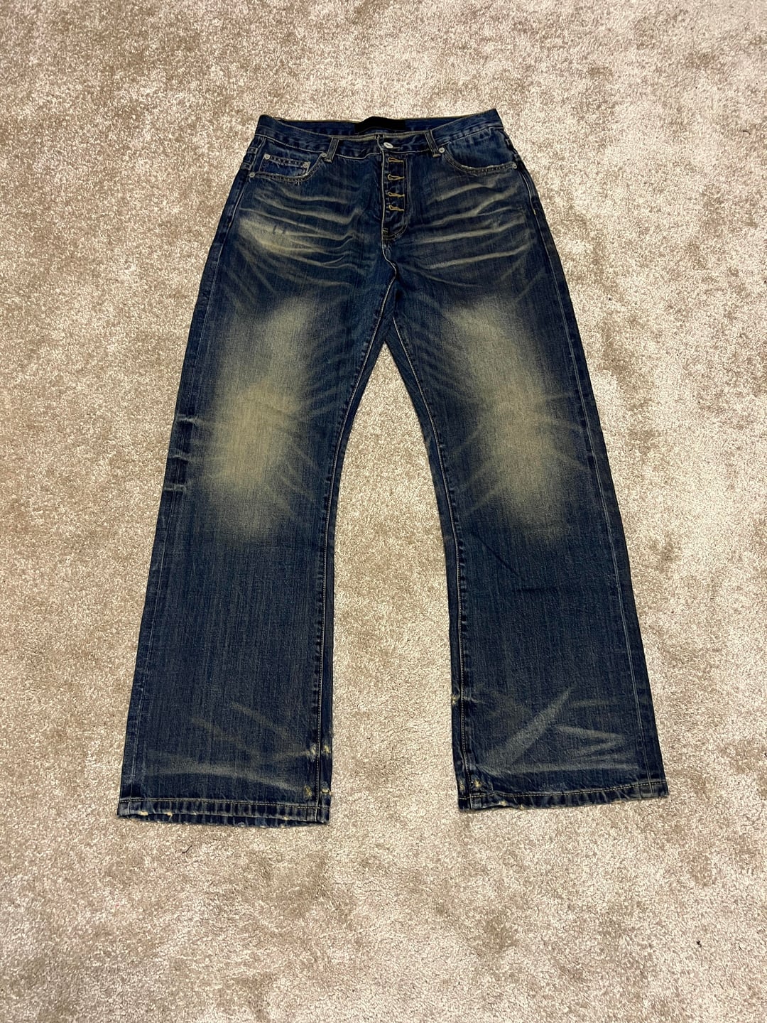 Dark-wash No Faith Studios jeans