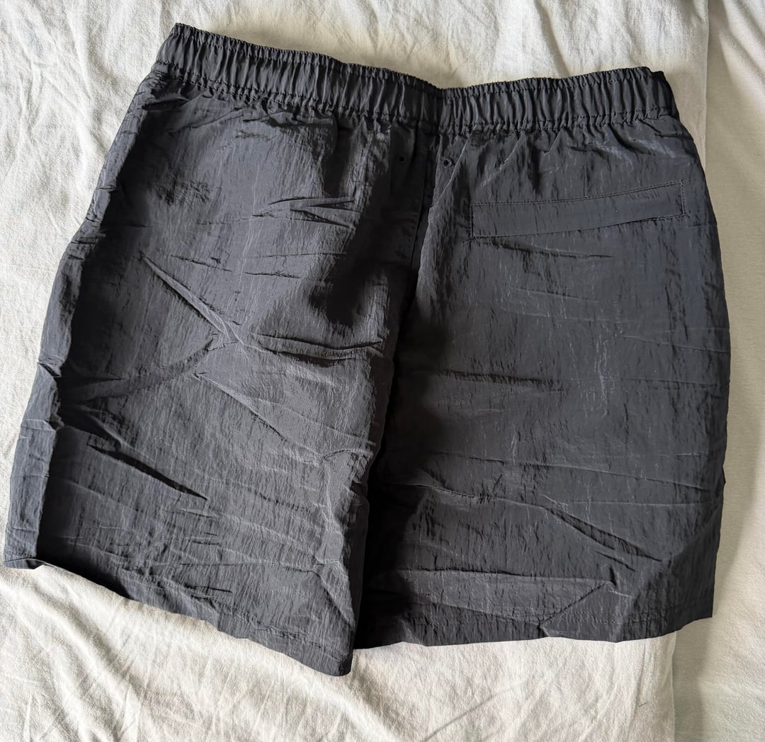 Swim shorts, reverse side